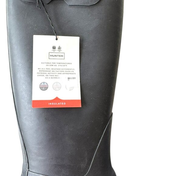 Hunter Original Tall Insulated Rain Boots Black Size 10 US (EU 42/UK 8) … - Picture 8 of 9